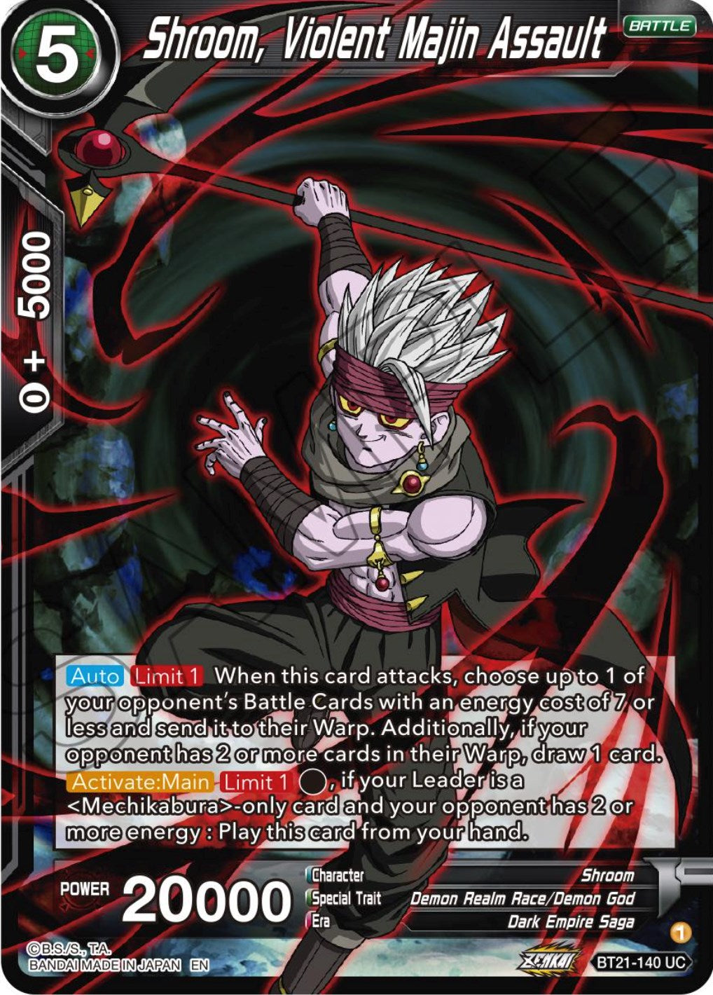 Shroom, Violent Majin Assault (BT21-140) [Wild Resurgence] | The Time Vault CA