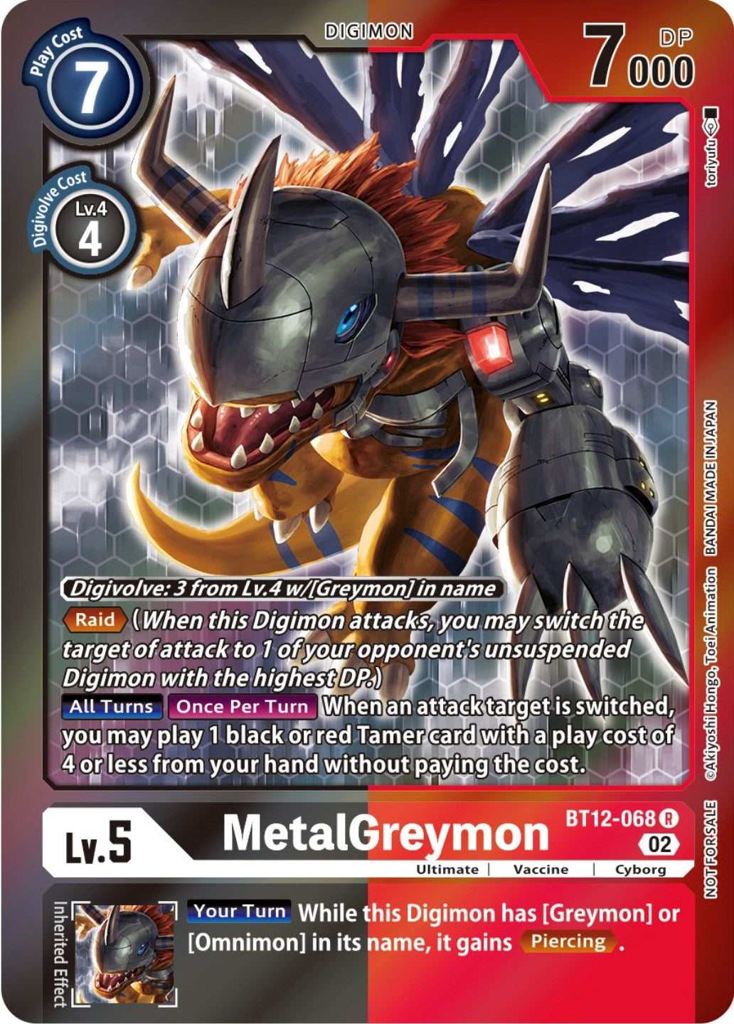 MetalGreymon [BT12-068] (Tamer Party -Special-) [Across Time Promos] | The Time Vault CA