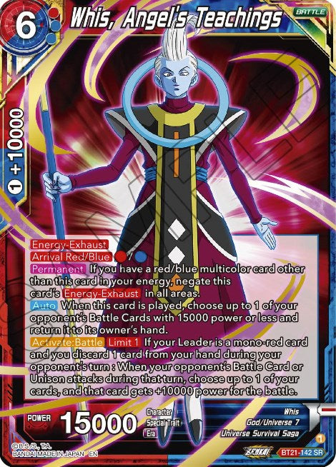 Whis, Angel's Teachings (BT21-142) [Wild Resurgence] | The Time Vault CA