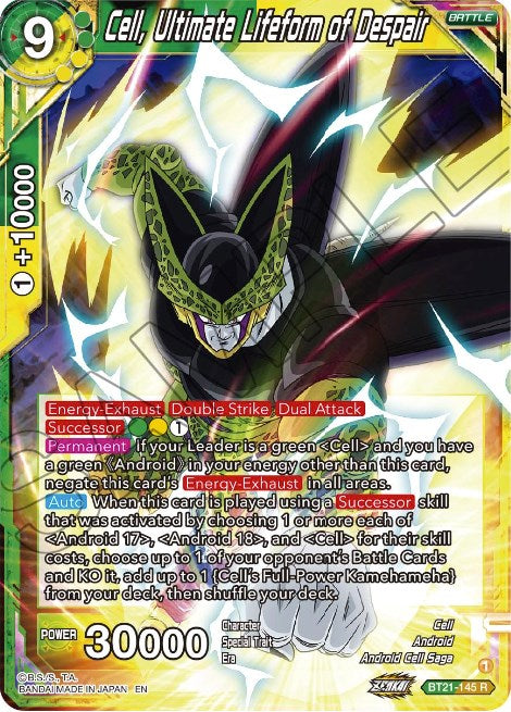 Cell, Ultimate Lifeform of Despair (BT21-145) [Wild Resurgence] | The Time Vault CA