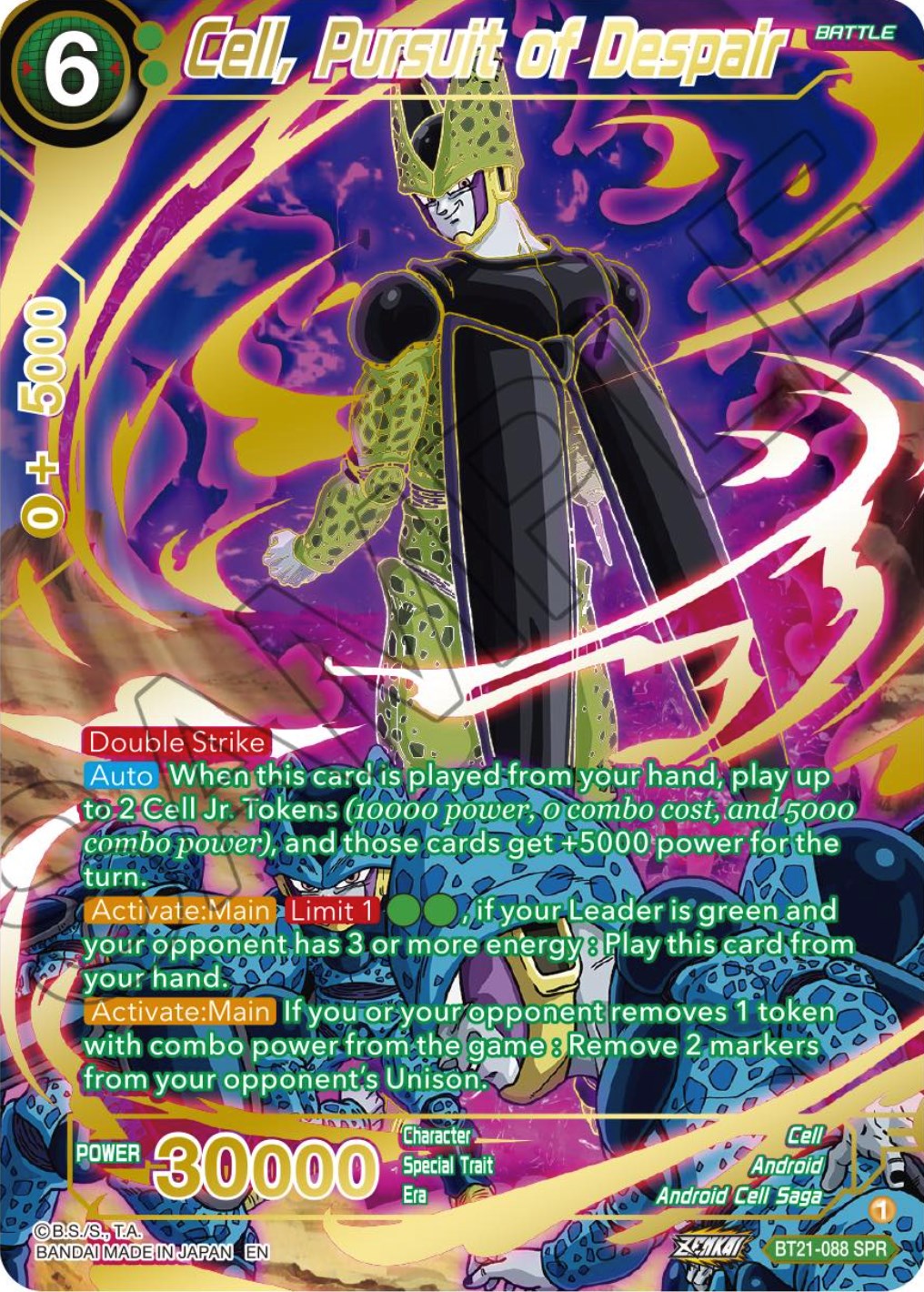 Cell, Pursuit of Despair (SPR) (BT21-088) [Wild Resurgence] | The Time Vault CA