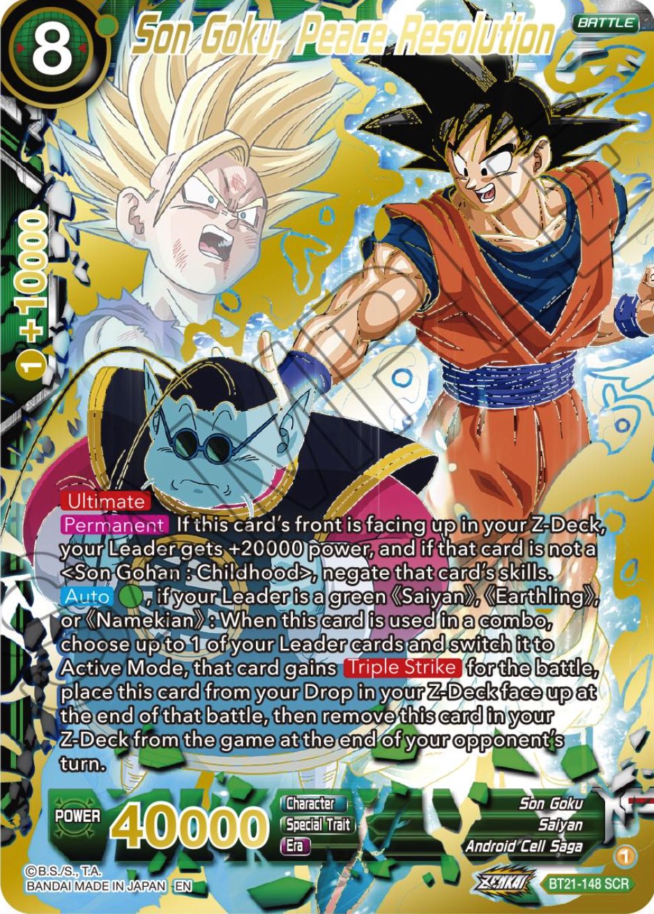 Son Goku, Peace Resolution (BT21-148) [Wild Resurgence] | The Time Vault CA