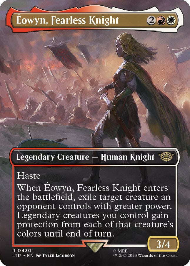 Eowyn, Fearless Knight (Borderless Alternate Art) [The Lord of the Rings: Tales of Middle-Earth] | The Time Vault CA