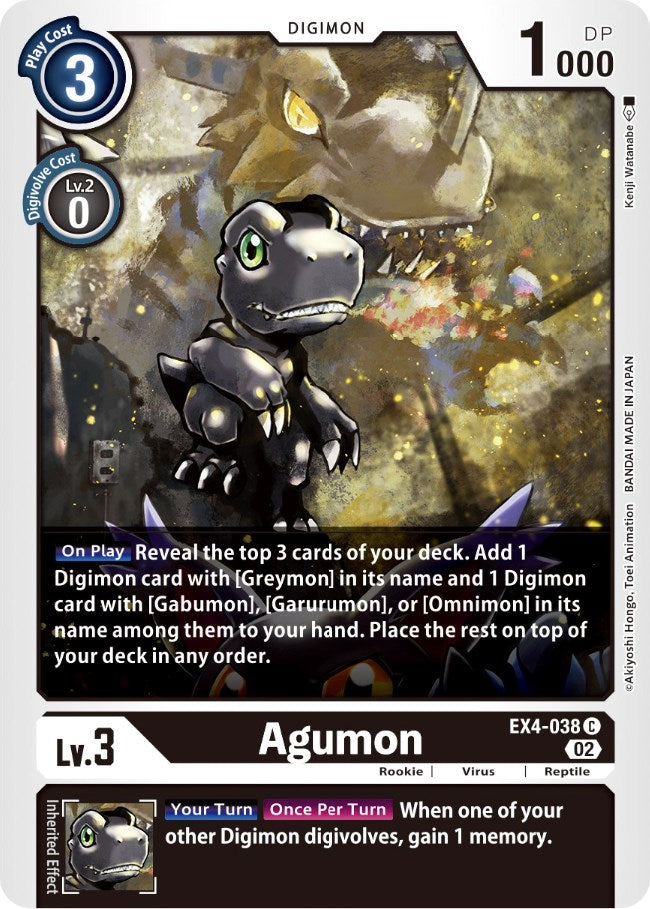 Agumon [EX4-038] [Alternative Being Booster] | The Time Vault CA