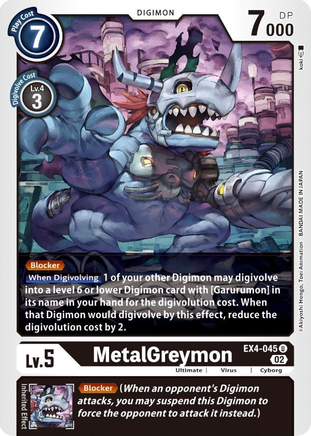 MetalGreymon [EX4-045] [Alternative Being Booster] | The Time Vault CA