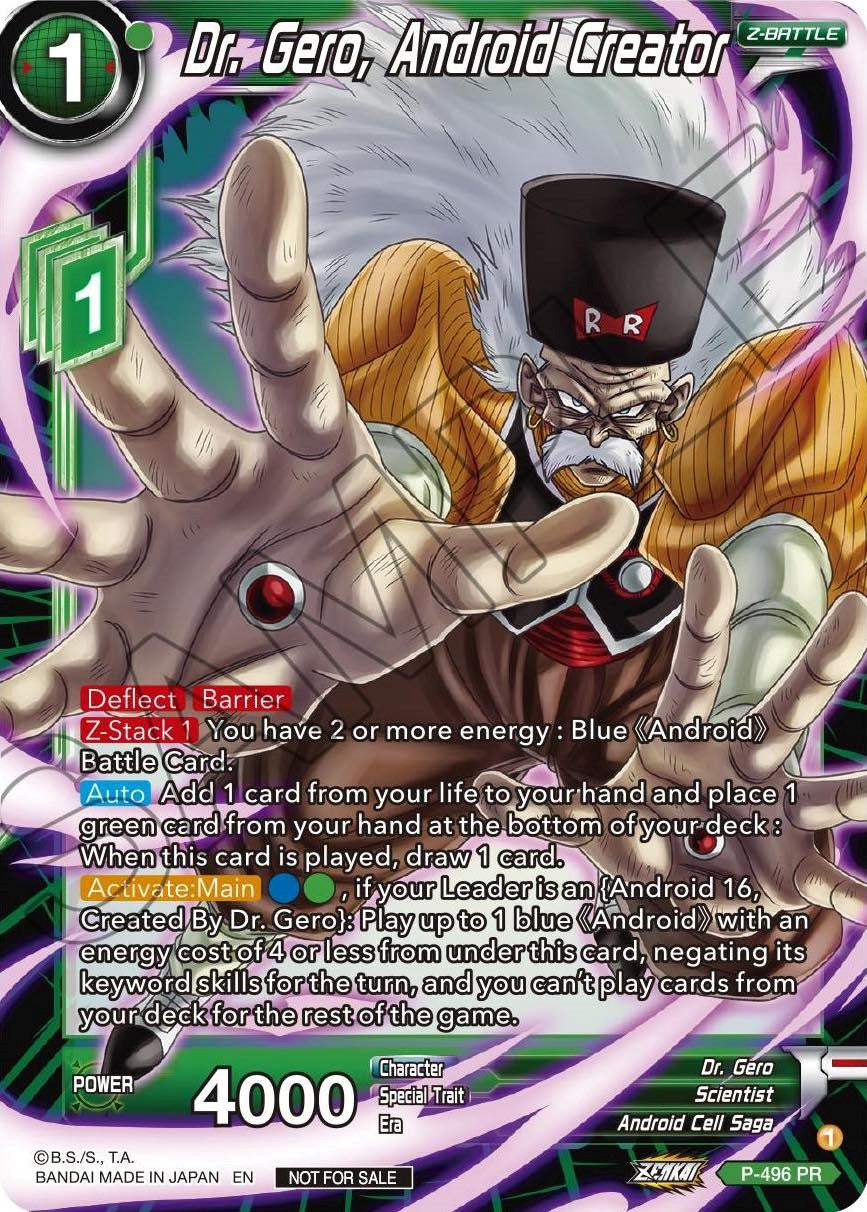 Dr. Gero, Android Creator (P-496) [Promotion Cards] | The Time Vault CA