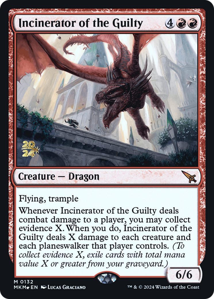 Incinerator of the Guilty [Murders at Karlov Manor Prerelease Promos] | The Time Vault CA