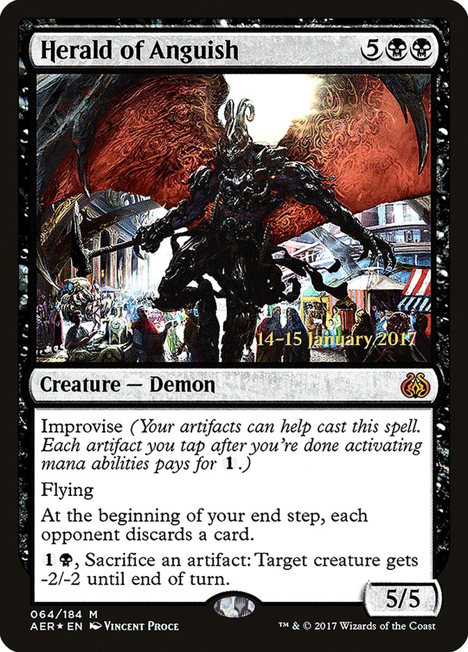 Herald of Anguish [Aether Revolt Prerelease Promos] | The Time Vault CA