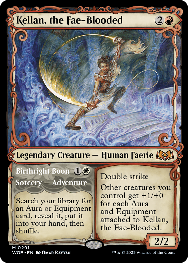 Kellan, the Fae-Blooded // Birthright Boon (Showcase) [Wilds of Eldraine] | The Time Vault CA