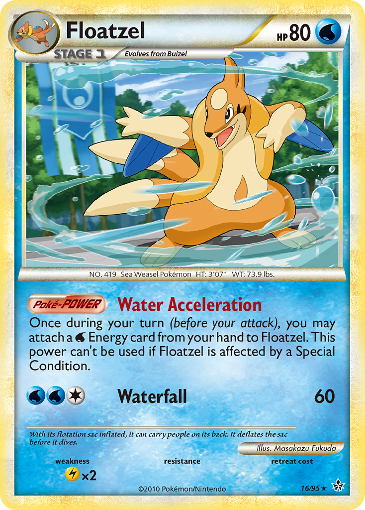 Floatzel (16/95) [HeartGold & SoulSilver: Unleashed] | The Time Vault CA