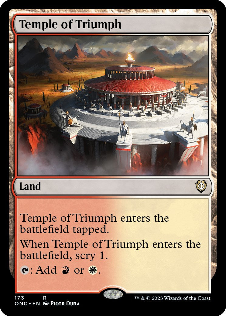 Temple of Triumph [Phyrexia: All Will Be One Commander] | The Time Vault CA