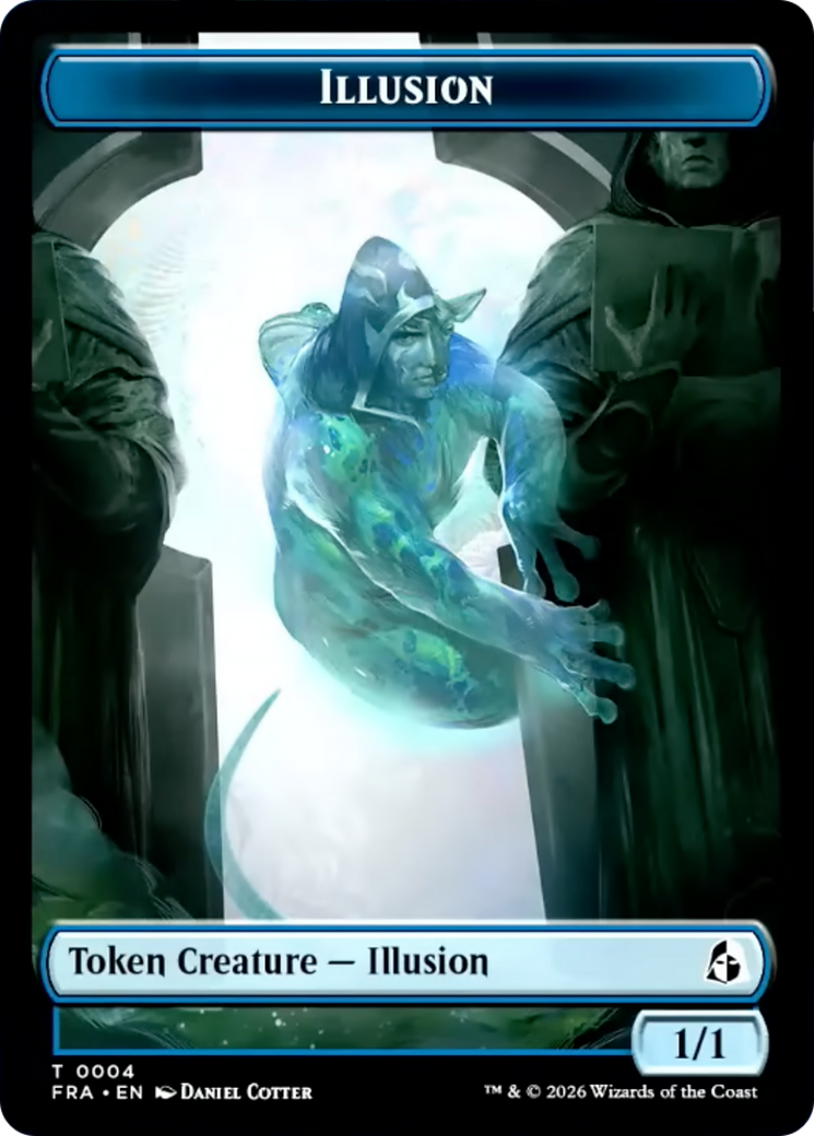 Illusion // Jace Double-Sided Token [Reality Fracture Tokens] | The Time Vault CA