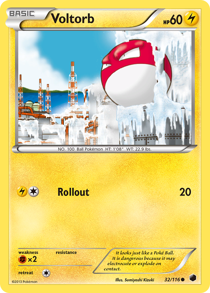Voltorb (32/116) [Black & White: Plasma Freeze] | The Time Vault CA