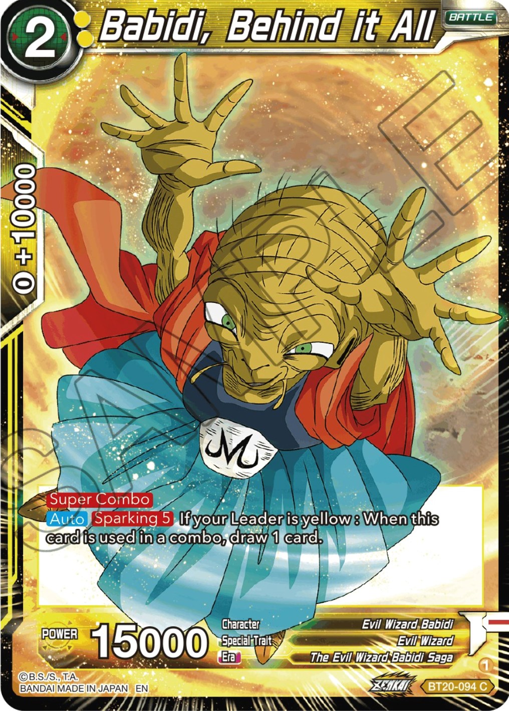 Babidi, Behind it All (BT20-094) [Power Absorbed] | The Time Vault CA