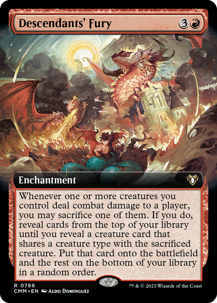 Descendants' Fury (Extended Art) [Commander Masters] | The Time Vault CA