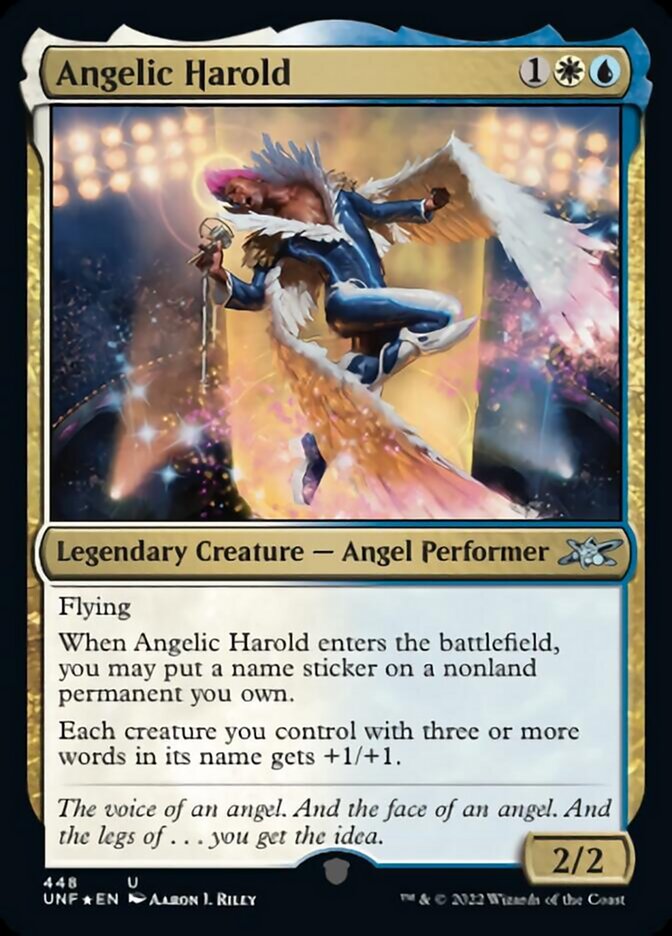 Angelic Harold (Galaxy Foil) [Unfinity] | The Time Vault CA