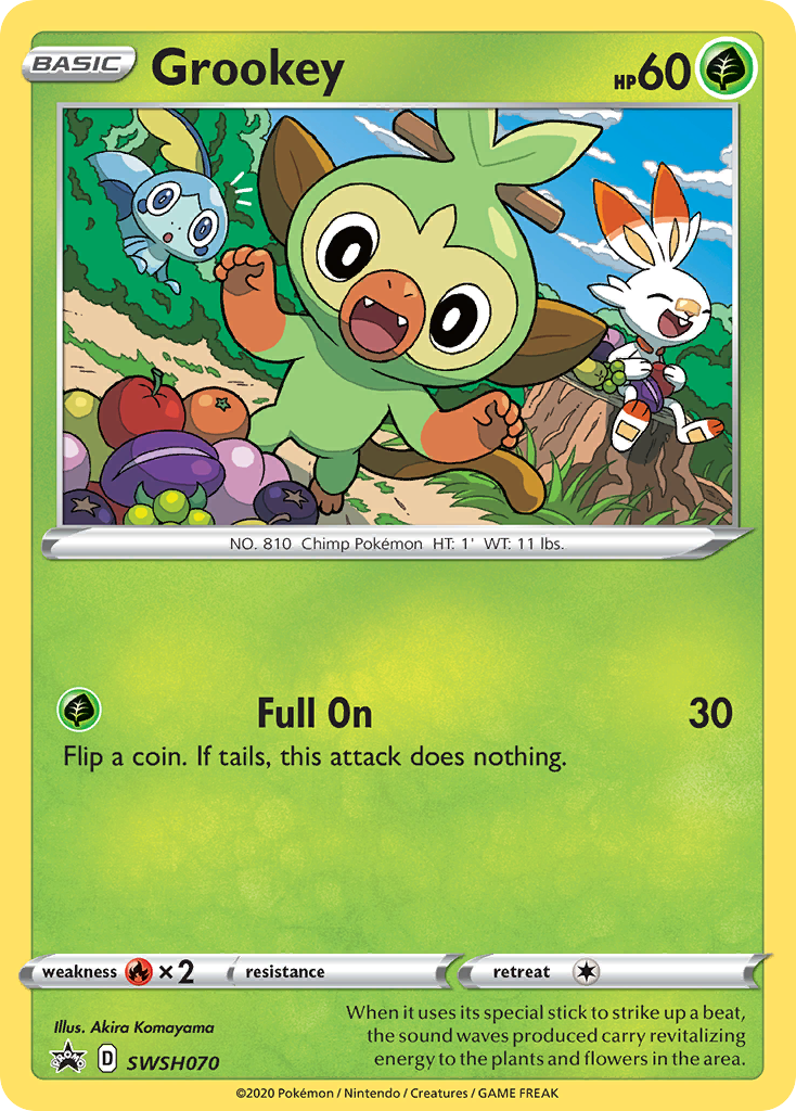 Grookey (SWSH070) [Sword & Shield: Black Star Promos] | The Time Vault CA