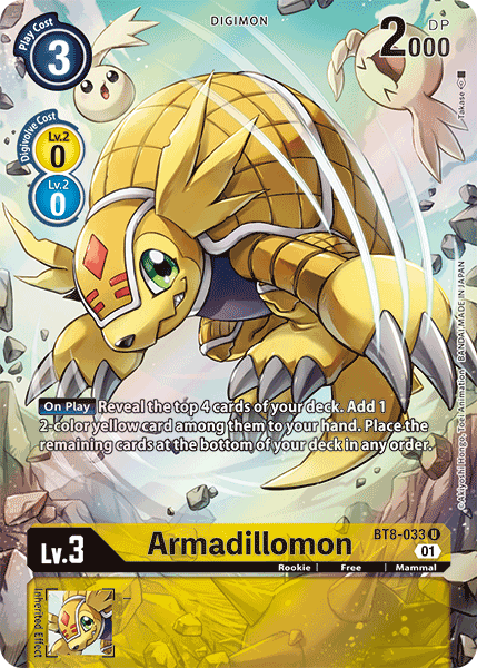 Armadillomon [BT8-033] (Alternate Art) [New Awakening] | The Time Vault CA