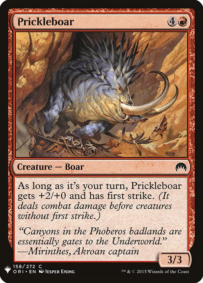 Prickleboar [Mystery Booster] | The Time Vault CA