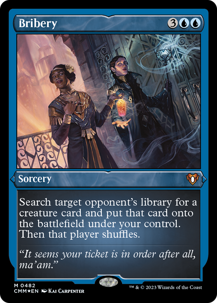 Bribery (Foil Etched) [Commander Masters] | The Time Vault CA