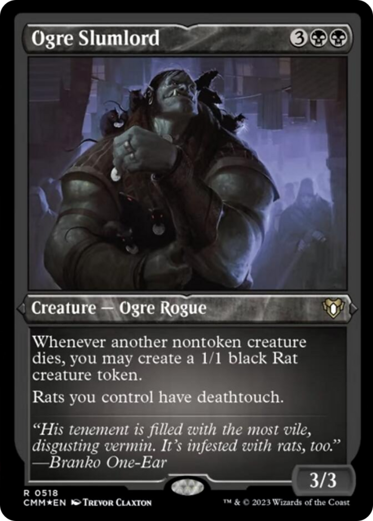 Ogre Slumlord (Foil Etched) [Commander Masters] | The Time Vault CA