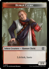 Human Cleric // Plot Double-Sided Token [Outlaws of Thunder Junction: Breaking News Tokens] | The Time Vault CA