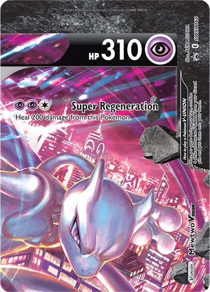 Mewtwo V-Union (SWSH160) [Sword & Shield: Black Star Promos] | The Time Vault CA