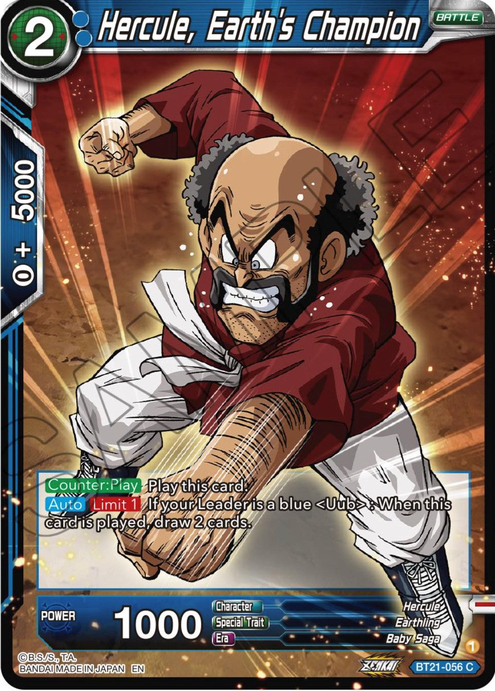 Hercule, Earth's Champion (BT21-056) [Wild Resurgence] | The Time Vault CA