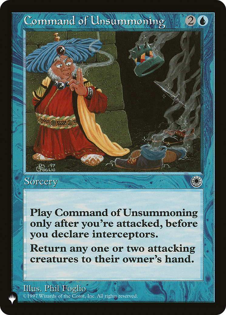 Command of Unsummoning [The List] | The Time Vault CA