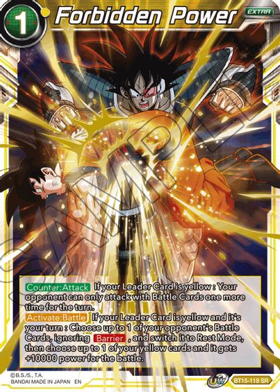 Forbidden Power (BT15-119) [Saiyan Showdown] | The Time Vault CA