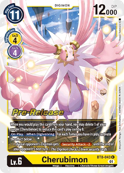 Cherubimon [BT8-043] [New Awakening Pre-Release Cards] | The Time Vault CA