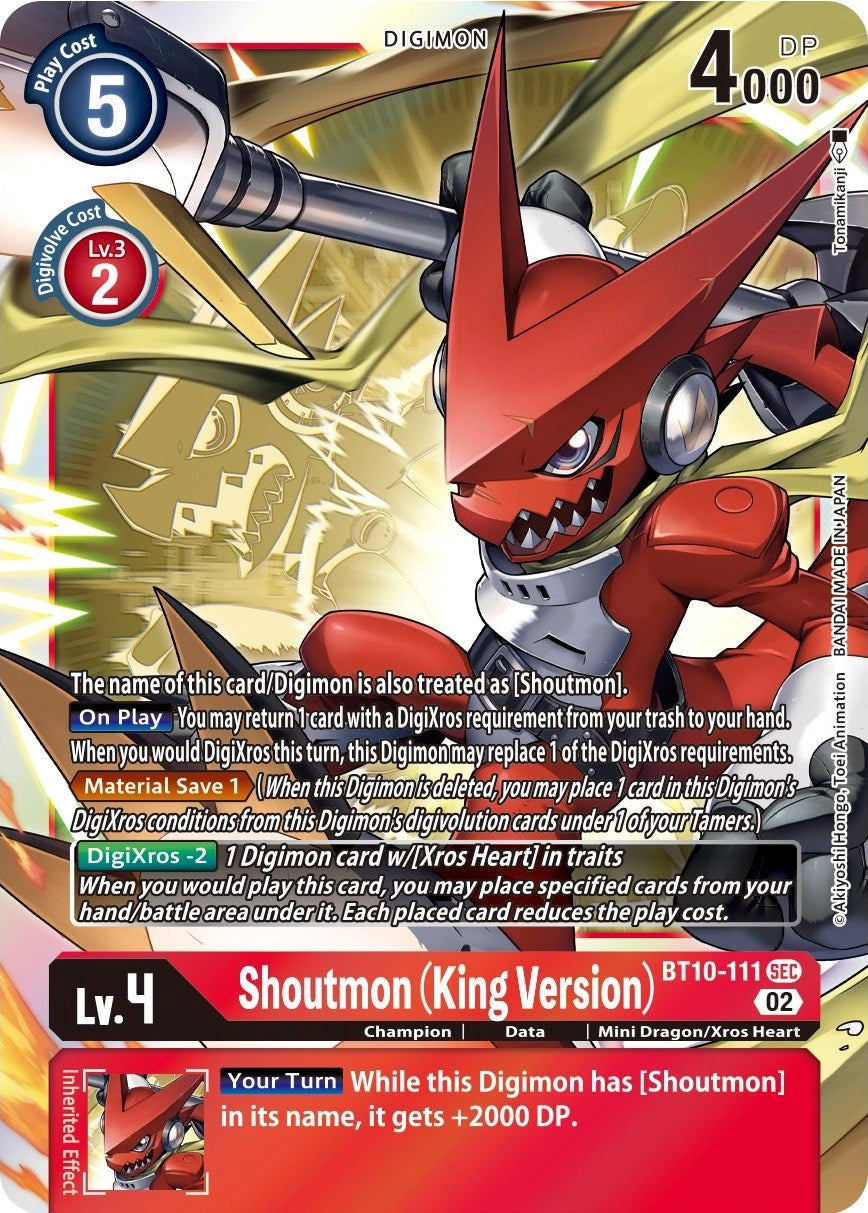 Shoutmon (King Version) [BT10-111] [Xros Encounter] | The Time Vault CA