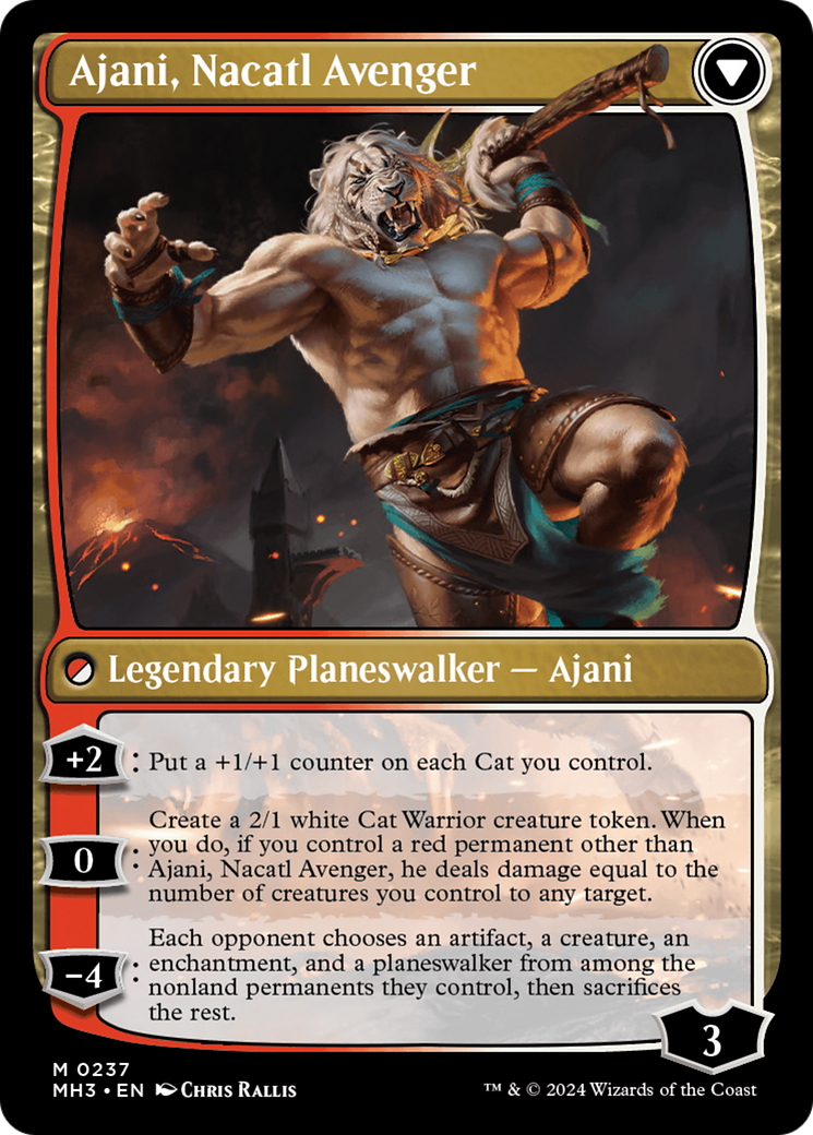 Ajani, Nacatl Pariah // Ajani, Nacatl Avenger [Modern Horizons 3] | The Time Vault CA