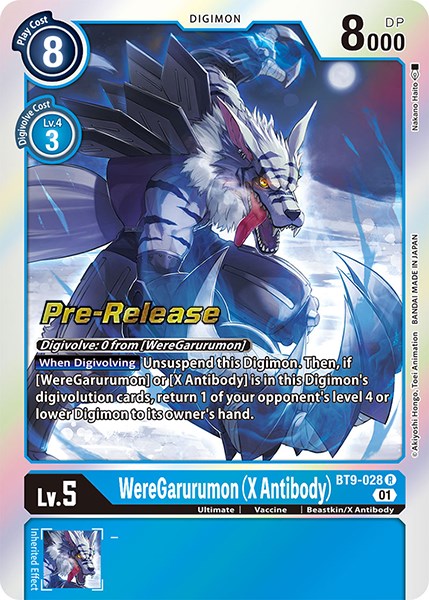 WereGarurumon (X Antibody) [BT9-028] [X Record Pre-Release Promos] | The Time Vault CA