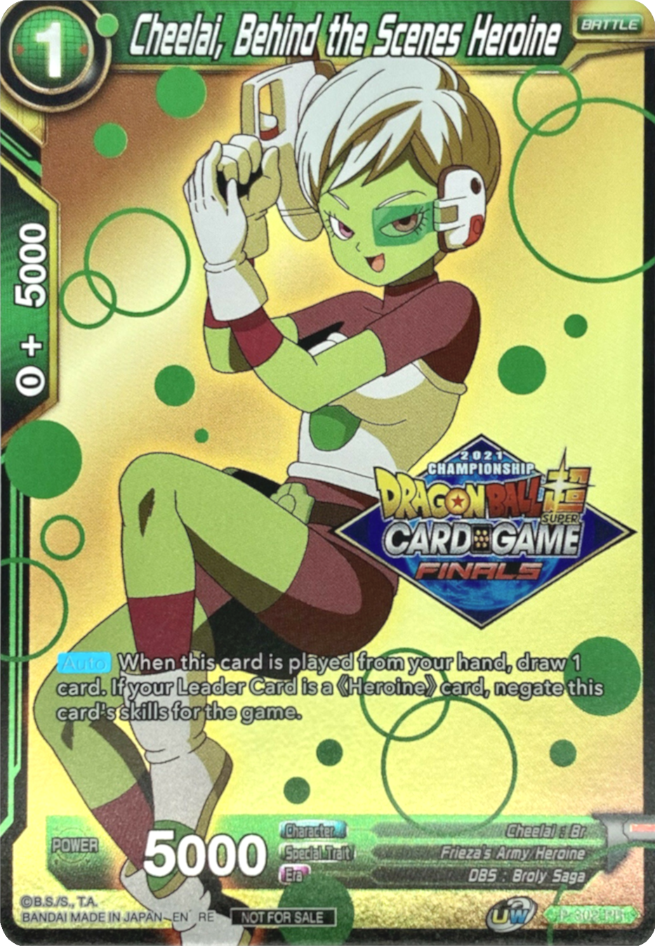 Cheelai, Behind the Scenes Heroine (2021 Tournament Pack Vault Set) (P-302) [Tournament Promotion Cards] | The Time Vault CA