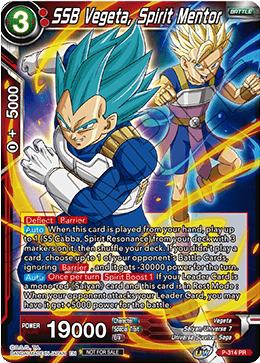 SSB Vegeta, Spirit Mentor (P-314) [Tournament Promotion Cards] | The Time Vault CA