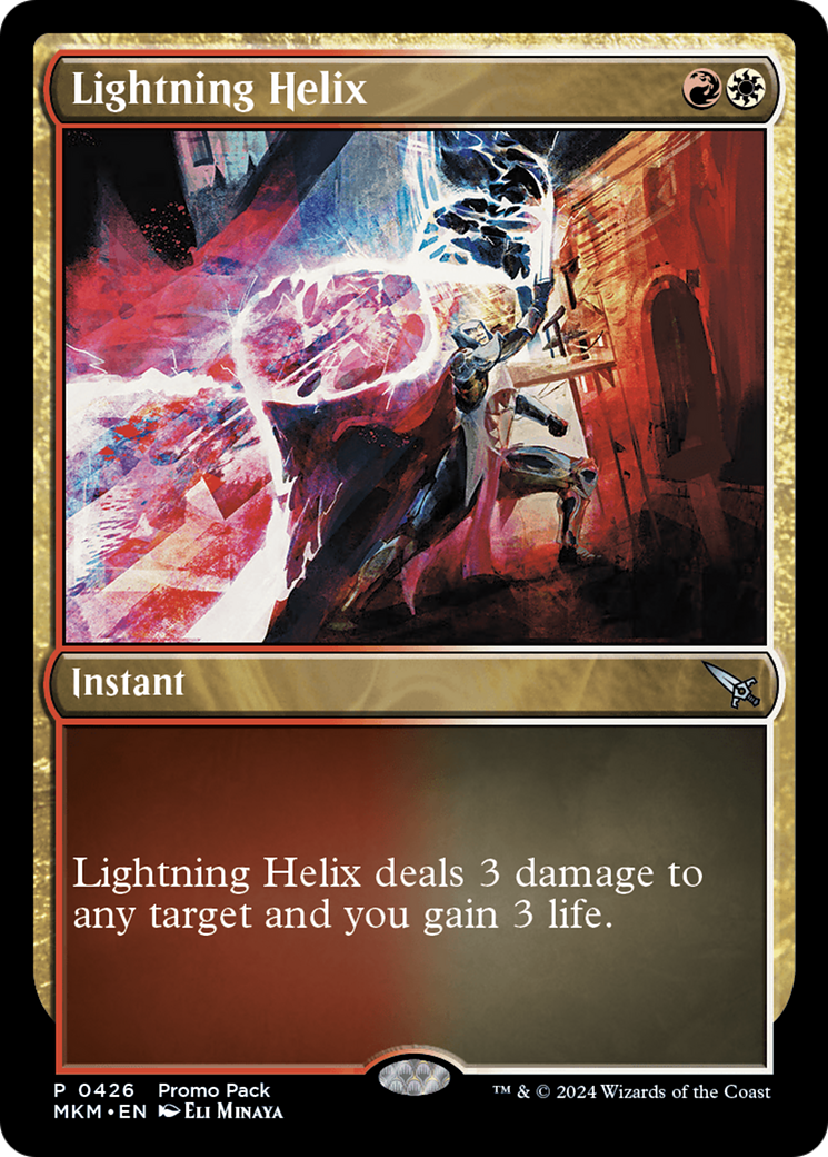 Lightning Helix (Promo Pack) [Murders at Karlov Manor Promos] | The Time Vault CA