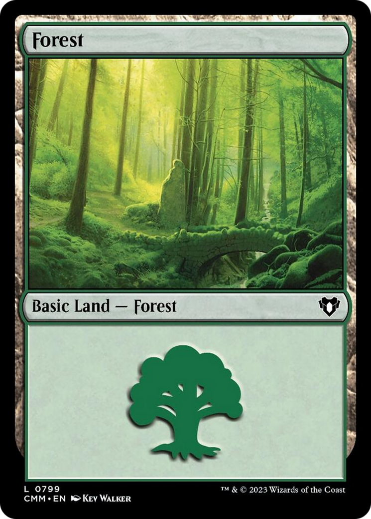 Forest (799) [Commander Masters] | The Time Vault CA