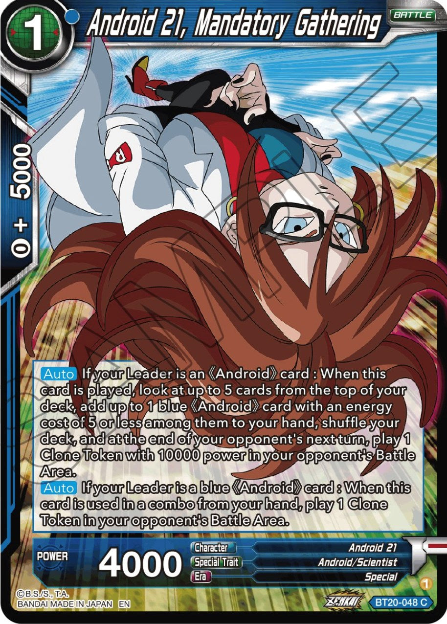 Android 21, Mandatory Gathering (BT20-048) [Power Absorbed] | The Time Vault CA