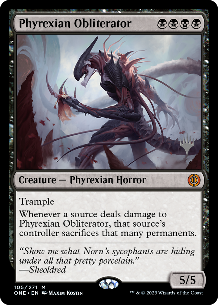Phyrexian Obliterator (Promo Pack) [Phyrexia: All Will Be One Promos] | The Time Vault CA