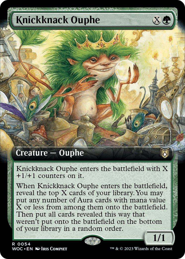 Knickknack Ouphe (Extended Art) [Wilds of Eldraine Commander] | The Time Vault CA