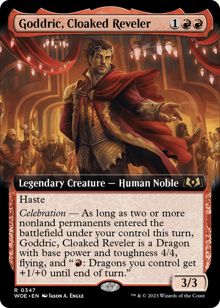 Goddric, Cloaked Reveler (Extended Art) [Wilds of Eldraine] | The Time Vault CA