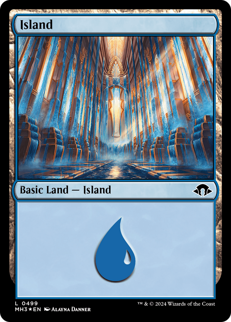 Island (0499) (Ripple Foil) [Modern Horizons 3] | The Time Vault CA