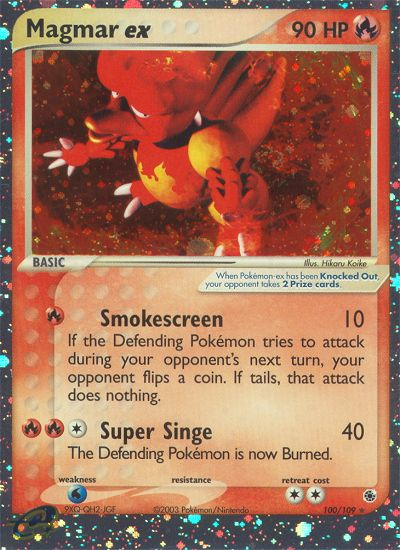 Magmar ex (100/109) [EX: Ruby & Sapphire] | The Time Vault CA