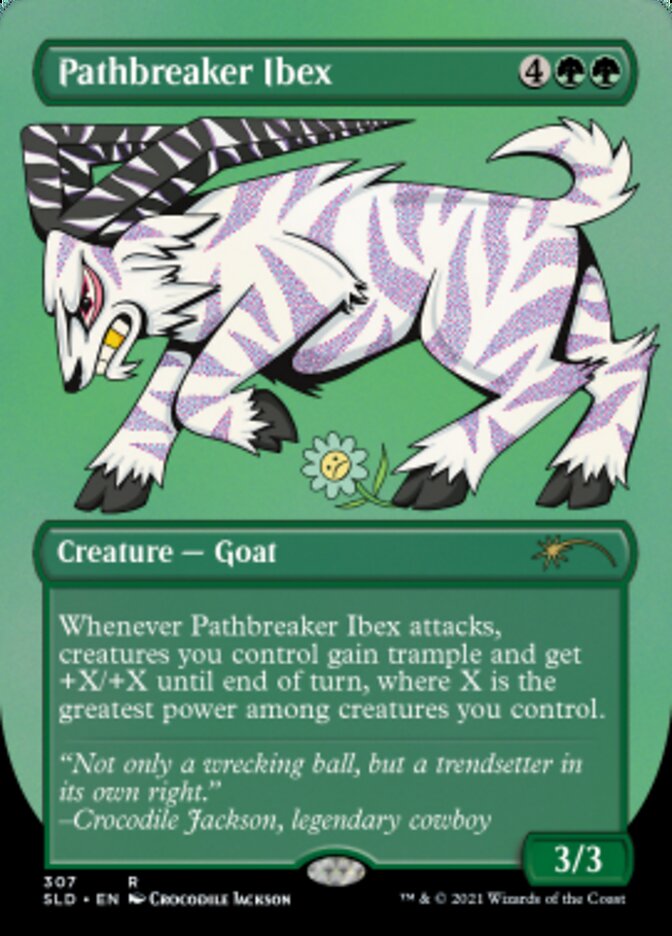 Pathbreaker Ibex (Borderless) (Foil Etched) [Secret Lair Drop Series] | The Time Vault CA