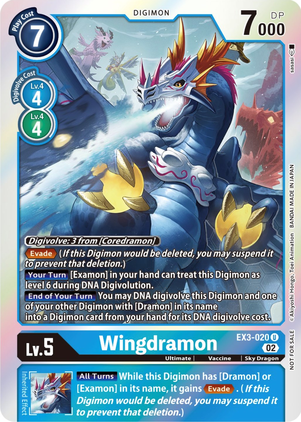 Wingdramon [EX3-020] (Alternate Art) [Draconic Roar] | The Time Vault CA