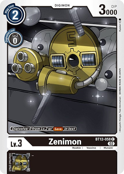 Zenimon [BT12-058] [Across Time] | The Time Vault CA