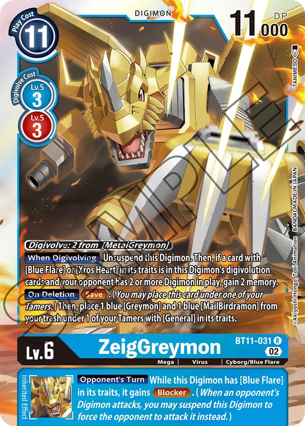 ZeigGreymon [BT11-031] [Dimensional Phase] | The Time Vault CA