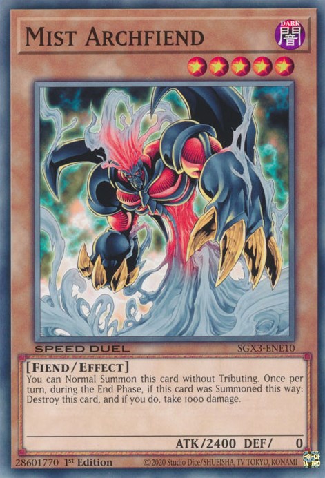 Mist Archfiend [SGX3-ENE10] Common | The Time Vault CA