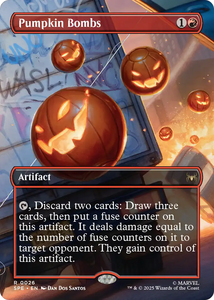 Pumpkin Bombs (Borderless) [Marvel's Spider-Man: Eternal-Legal] | The Time Vault CA